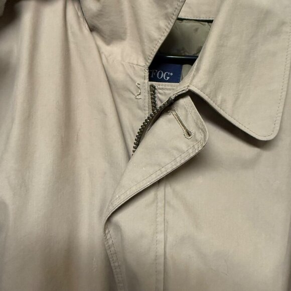 London Fog Khak(ease) Mens Beige Jacket bomber insulated vest chore field coat L - Picture 10 of 13